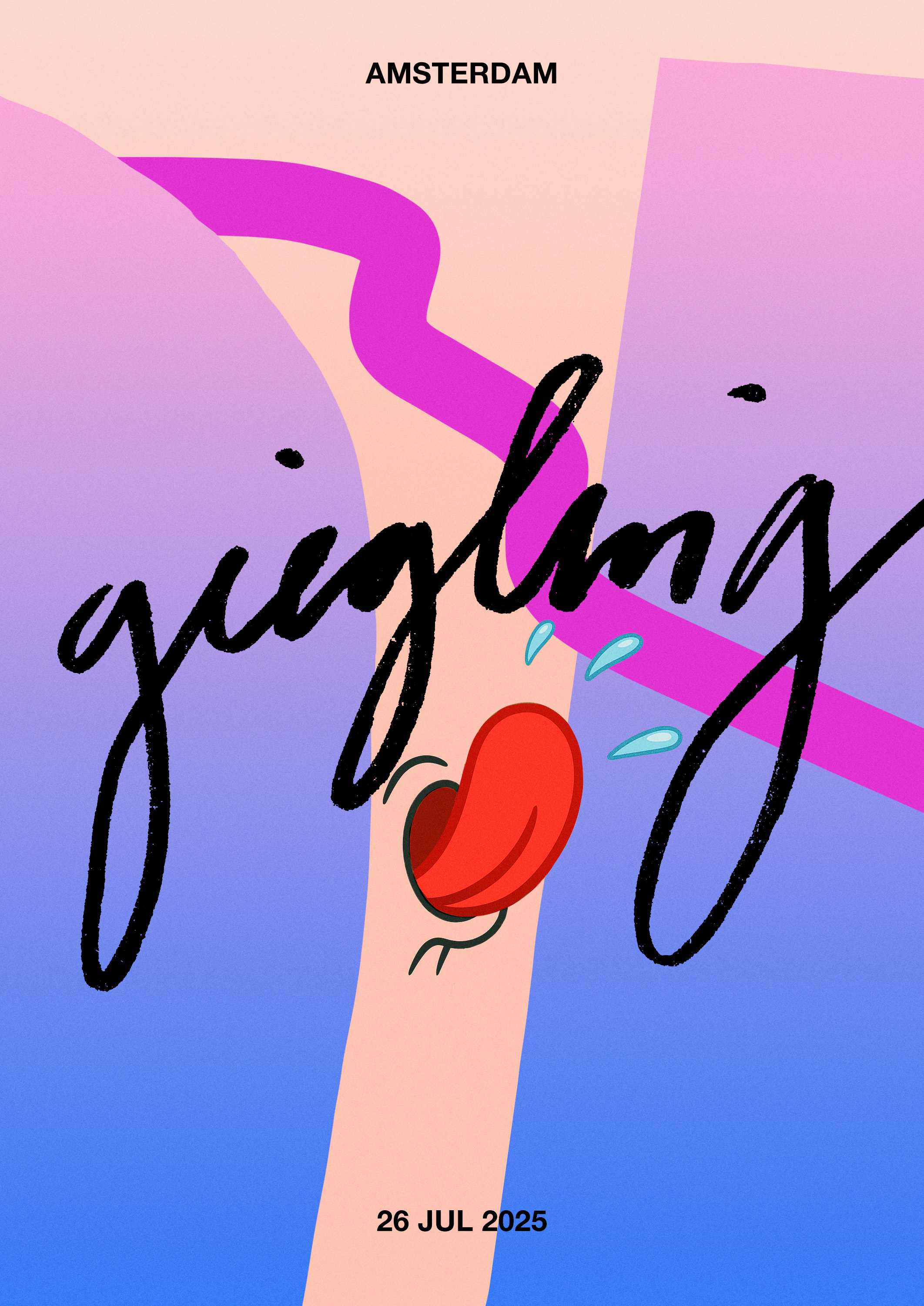 giegling in amsterdam nighttime